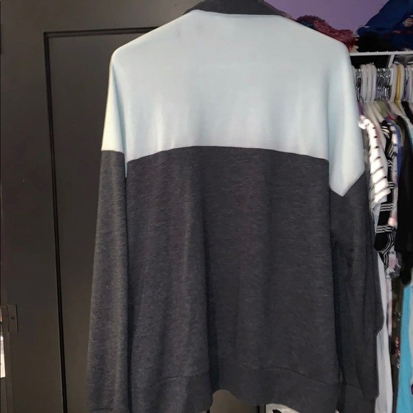 PINK color block zip up - Picture 3 of 4